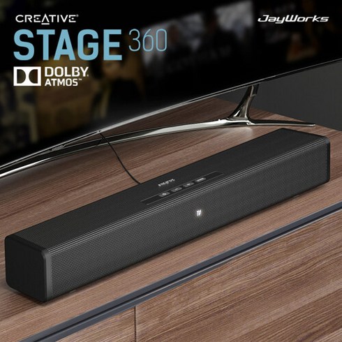 크리에이티브 STAGE 360 사운드바 돌비 애트모스 HDMI ARC 블루투스, 단일속성