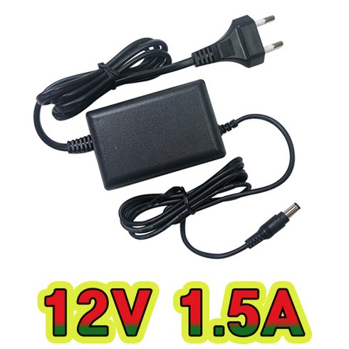 순흥전기 어댑터 12V 1.5A 전원선일체형 SMPS 1500mA 어댑터 아답터 직류전원장치, SH-1215N