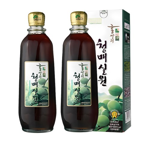 청매실 - 홍쌍리청매실 청매실원, 600ml, 2개