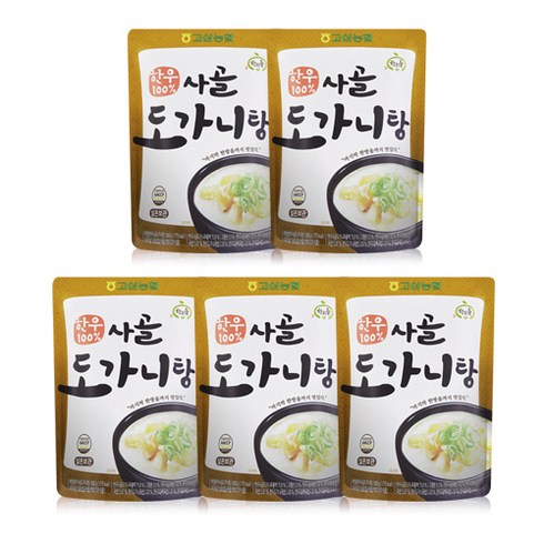 임성근의 한우 우족탕 800g x 7팩 - 착한들 한우 사골 도가니탕, 5개, 500g