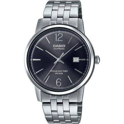 mts-110d - Casio Black Dial Stainless Steel Quartz Mts-110D-1Av Mts110D-1Av Men's Watch