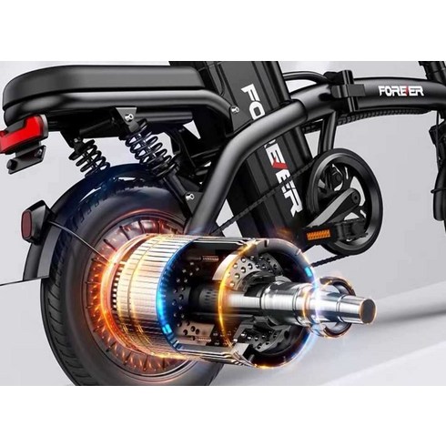 접이식 전기 자전거 소형 리튬 배터리 초경량 출퇴근, 얼티밋 에디션파워 60km방폭 타이어영구 배터리, 48V, 20AH