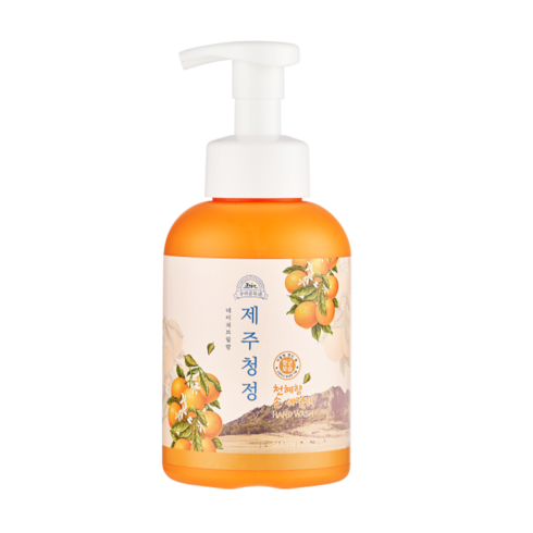 [ZUZUZU:제주청정 신제품 핸드워시] 제주청정 포밍 손세정제/ 천혜향 300ml 500ml / 거품손세정제 / 안심손세정제/ 손소독제 / 버블 핸드워시/ 간편용기형, 1개