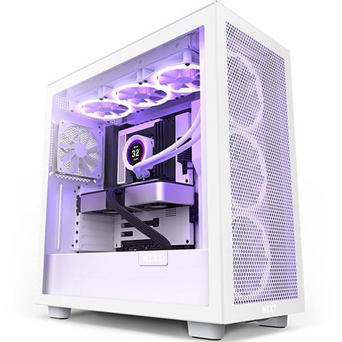 NZXT H7 Flow Matte White 미들타워 케이스, 선택하세요