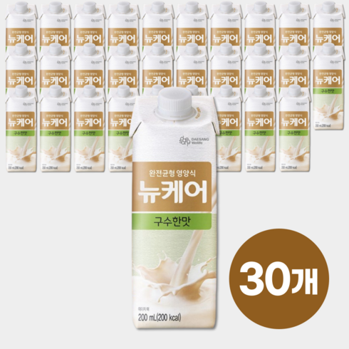 뉴케어 대표상품 구수한맛 3대영양소 비타민 미네랄 칼슘 아침식사대용, 30개, 200ml