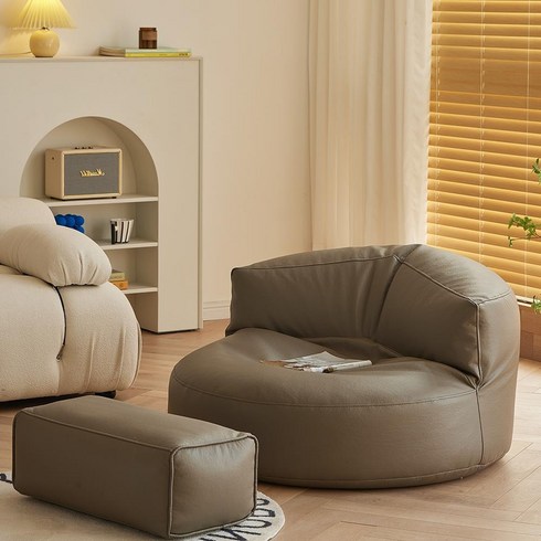 Montheria 1인용쇼파 편한1인용쇼파 1인쇼파+스툴 B916-73, 그레이