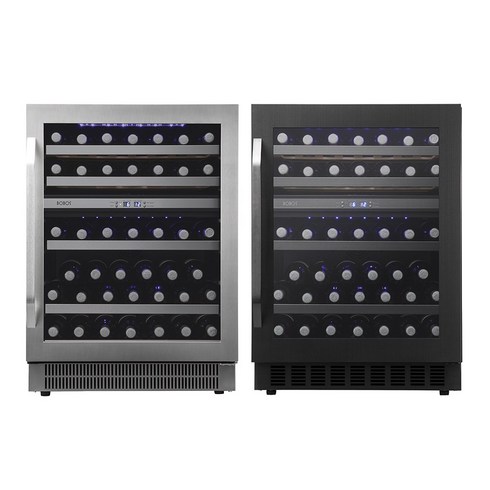 보보스 하부장 와인셀러 JG-45B 빌트인겸용 최대 44병 컴프레셔 보보스 와인냉장고, JG-45B 실버