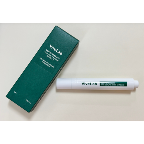 비브아 - 바이브랩 리바이브 테라피 헤어 스칼프 앤 브로우 앰플, 5개, 15ml
