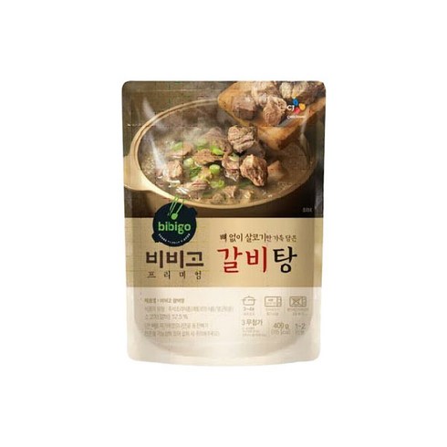 비비고 갈비탕, 400g, 18개