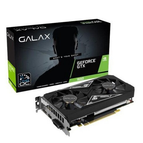 gtx1650 - 갤럭시 GALAX 지포스 GTX 1650 BLACK EX PLUS OC D6 4GB