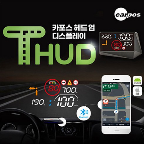 2024년 가성비 최고 티맵플러스hud - [카포스] T-HUD HUD 헤드업디스플레이 T202 T맵 API, 1개