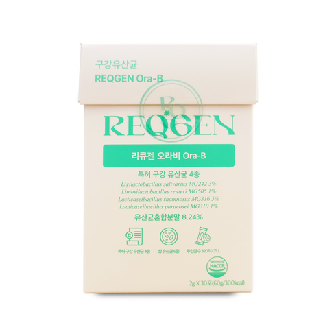 리큐젠 오라비 특허 구강유산균 입냄새 프로바이오틱스 유산균 30포, 60g, 1개