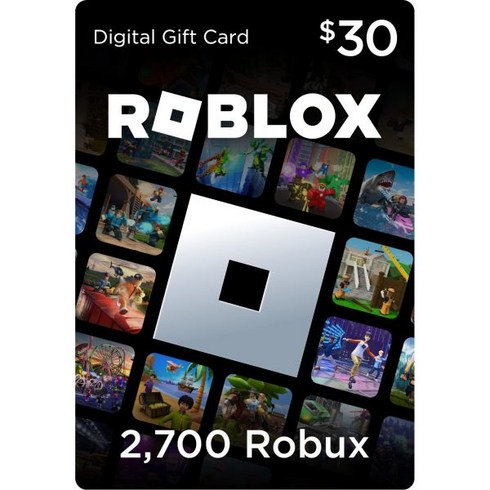 로벅스 - Roblox 로블록스 디지털 선물 코드 2700 로벅스 Redeem Worldwide 독점 가상 아이템 포함 온라인 게임 397749, 30