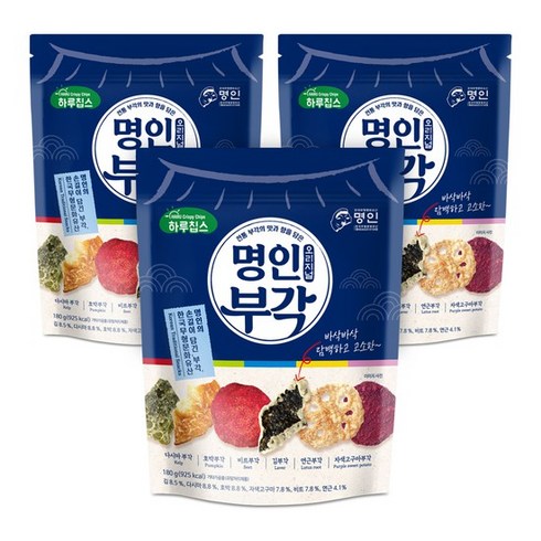 [하루견과] 명인부각 오리지널 180gx3봉, 없음, 180g