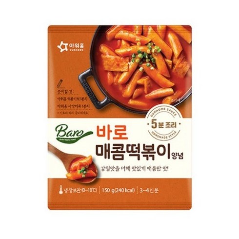 아워홈 바로 매콤떡볶이소스, 12개, 150g