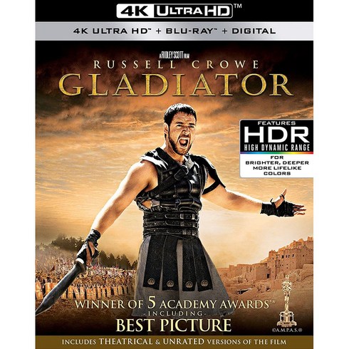 글래디에이터 Gladiator (4K UHD 블루레이-한글자막) 액션 어드벤처 드라마