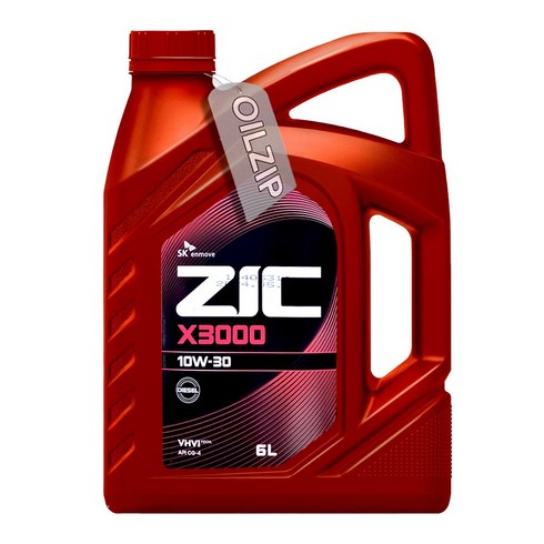 디젤엔진오일 - ZIC X3000 10W30 6L 디젤차량 엔진오일, ZIC X3000 (6리터), 1개