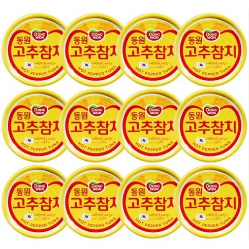 고추참치캔 - $$$ 동원 고추참치 $$$, 100g, 12개