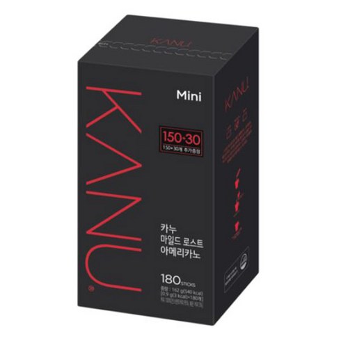 카누 미니 마일드 아메리카노 180T (150T+30T), 0.9g, 1개, 180개입