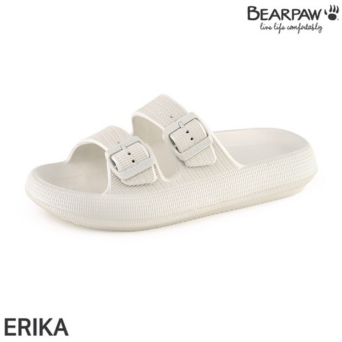 [베어파우] ERIKA 에리카 쿠션감좋은 클로그 벨티드 여성 경량슬리퍼 K1927091QB-W 베이지