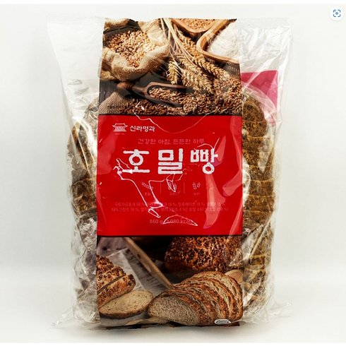 신라명과 호밀빵 215g x 4입, 860g, 1개