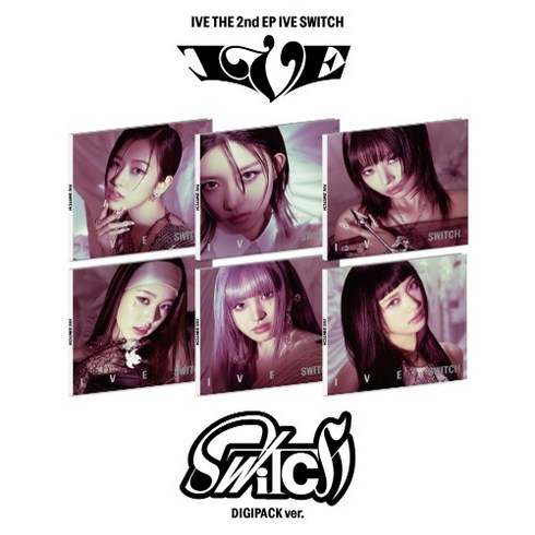아이브디지팩 - 아이브 스위치 디지팩 세트 예약 THE 2nd EP IVE SWITCH Digipack Ver 멤버별 6개 세트