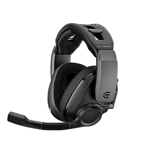 EPOS I SENNHEISER GSP 670 무선 게이밍 헤드셋 대기 시간이 짧은 블루투스 7.1 서라운드 사운드 소음 제거 마이크 플립 투 뮤트 오디오 프리셋 윈도우, One Size