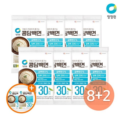 청정원 콩담백면 150gx8개+(추가)2개, 8개, 150g