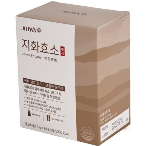 지화 저분자발효 글루텐분해 곡물콤부 효소, 30포, 1개