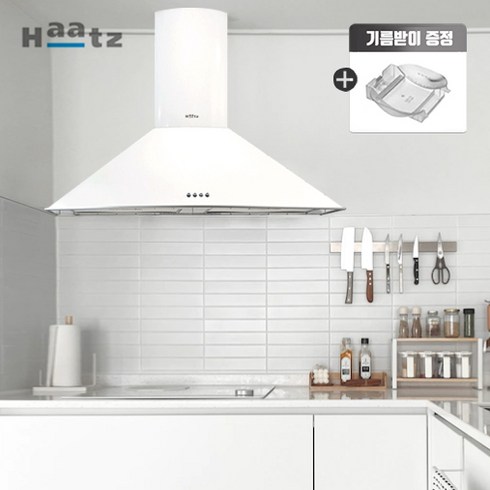 2024년 가성비 최고 하츠nch90wh - [사은품증정] 하츠 NCH90WH뉴침니 화이트 주방 레인지 후드 900장용 NCH-90, 설치요청(설치비 별도)