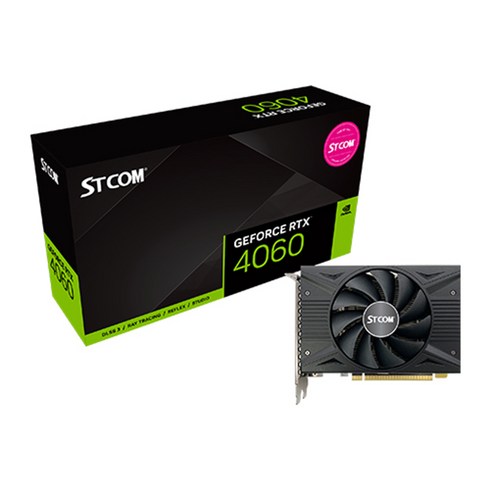 STCOM 지포스 RTX 4060 D6 8GB 그래픽카드, STCOM GeForce RTX 4060 D6 8GB