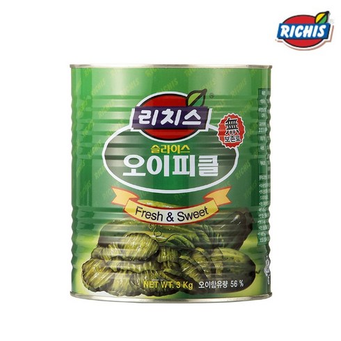 리치스 오이피클 3kg, 6개