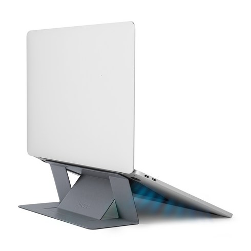 MOFT 쿨링 랩탑 스탠드 부착형 노트북 거치대 휴대용, 쿨그레이