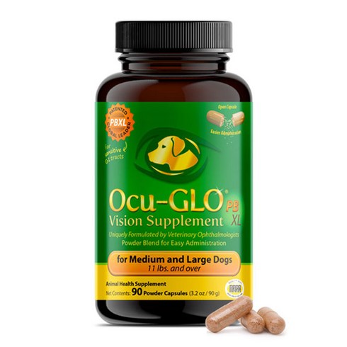 오큐글로 파우더 중대형견 눈영양제 90캡슐 / Ocu-GLO Powder Blend XL for Mid-Large Dogs 90ct, 1개