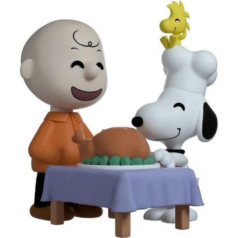 스누피 피너츠 피규어 Brown by Peanuts Collection, Charlie & Snoopy Thanksgiving