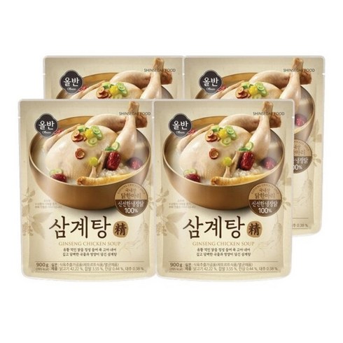 올반삼계탕 - 올반 삼계탕 정, 900mg, 4개