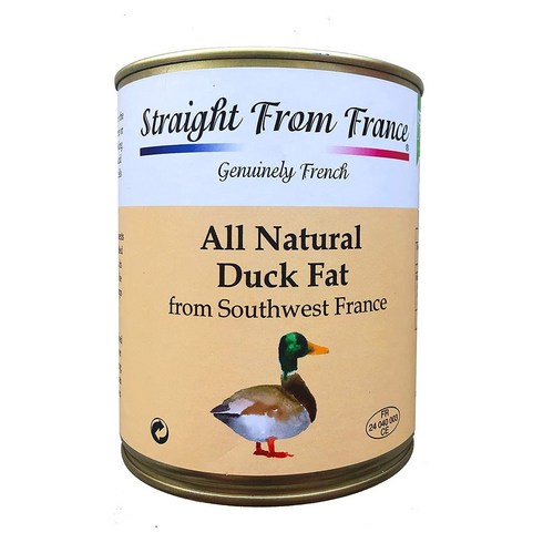 오리기름 - 프랑스 케이지 프리 방사 방목 푸아그라 덕팻 오일 오리기름 Duck Fat 340/695g, 덕팻 쿠킹 오일 695g, 1개, 695g