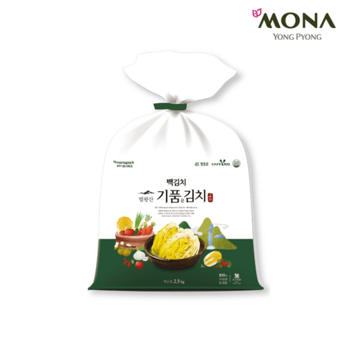 모나용평 - 모나용평 발왕산 기품은김치 백김치2.5kg, 2개, 2.5kg