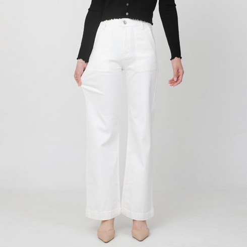 셀리아 여성 퍼티그 와이드 스판 면바지 3종 면스판팬츠 55/66/77