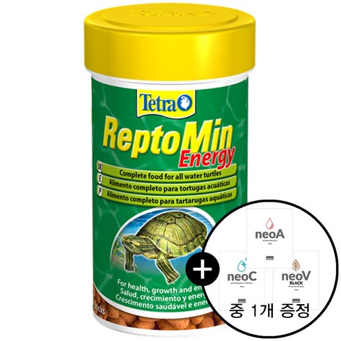 테트라 렙토민 에너지 250ml / 수생 반수생 거북이사료 거북이 먹이 밥, 렙토민에너지1개+증정품1개, 렙토민250ml,증정품10ml