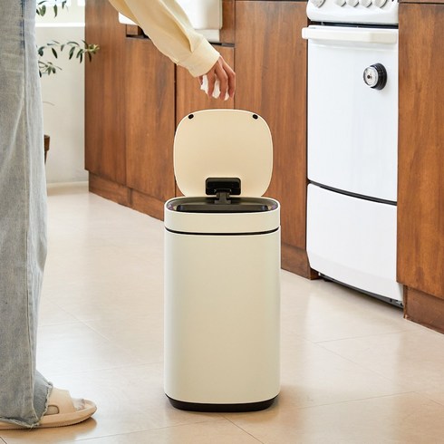 [모던하우스] 더 편한 센서 휴지통 20L 스노우, 단품, 1개