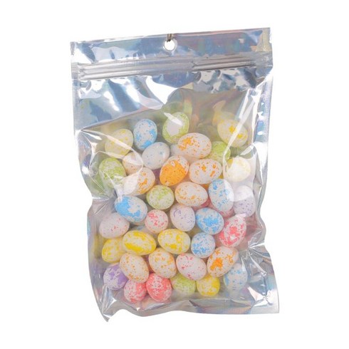 50Pcs 부활절 거품 Eggseaster 인공 계란 마이크로 장난감 DIY 홈 가든 장식 사진에 대 한 인공 조류 계란 봄, 흰 계란 반점