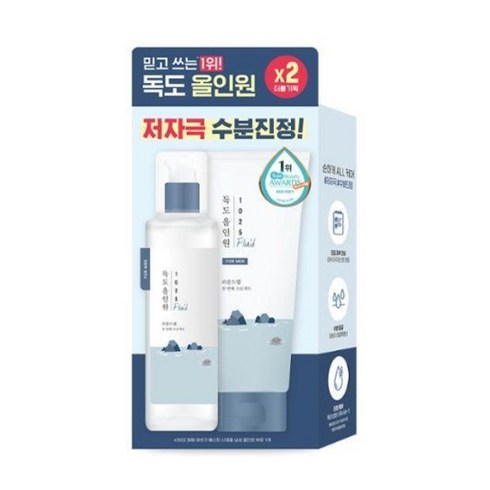 1+1 라운드랩 포맨 1025 독도 올인원 플루이드 200ml+200ml, 1개, 200ml