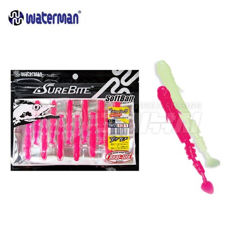 2023년 가성비 최고 갈치웜 - 워터맨 슈어바이트 트위스터 플렉스 갈치웜 풀치웜 2.5인치 3인치 3.5인치, TWF25 (2.5인치), 133