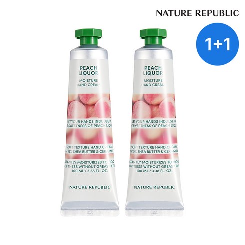 네이처리퍼블릭 핸드 앤 네이처 핸드크림 (피치리퀴어) 100ml 2개, 단일옵션 PK2543