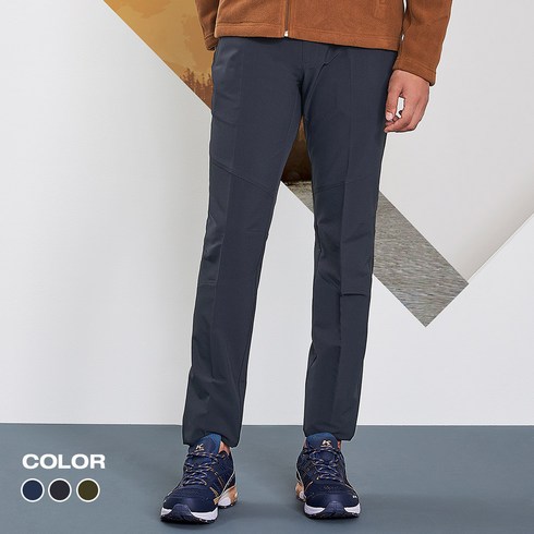 2023년 가성비 최고 가을등산바지 - 콜핑 1903PK905M 절개 히든밴딩 슬림핏 드라이 남자 가을 등산 바지