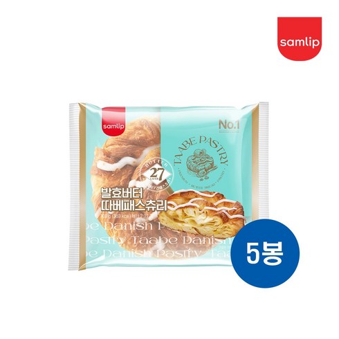 삼립 따베패스츄리 100g x 5봉, 5개