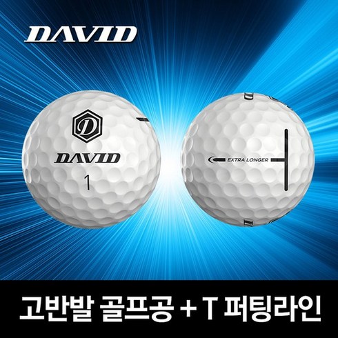 데이비드 /20구/40구/ 고반발 프공 P1 비거리 장타 골프볼 남성 여성, 20알