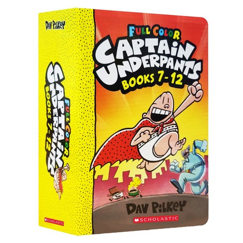 [캡틴언더팬츠 컬러판] Captain Underpants #7-12 Box Set (Color Edition), SCHOLASTIC