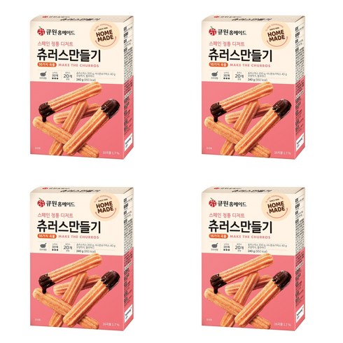 큐원 홈메이드 스페인 정통 디저트 츄러스 만들기 240g x 4개